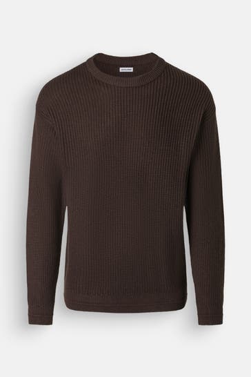 JACK & JONES Strickpullover dunkelbraun