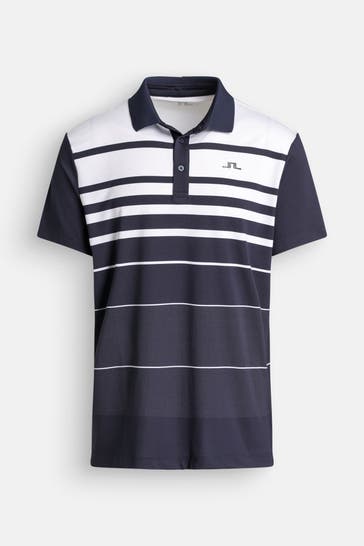 J.LINDEBERG SPORTSWEAR Funktions-Polo gemustert