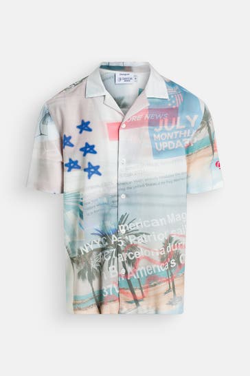 DESIGUAL Kurzarmhemd 'Copamerica Siroco' mehrfarbig