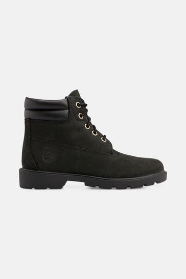 TIMBERLAND Leder-Boots schwarz