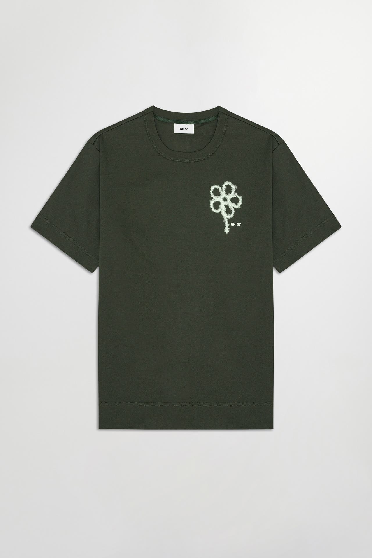 NN07 T-Shirt dunkeloliv, Bild 1