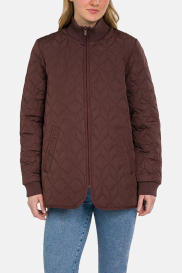 ILSE JACOBSEN Steppjacke dunkelbraun