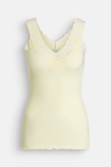 ROSEMUNDE Seidenmix-Top hellgelb