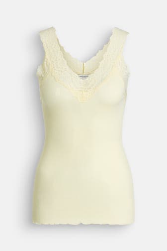 ROSEMUNDE Seidenmix-Top hellgelb