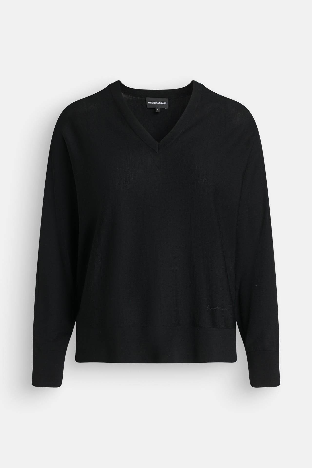 EMPORIO ARMANI Schurwollpullover schwarz, Bild 1