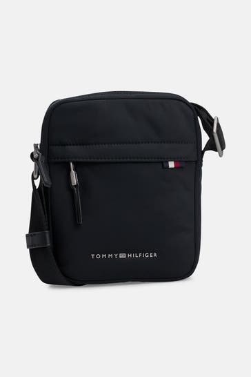TOMMY HILFIGER Umhängetasche 'The Signature Mini' schwarz