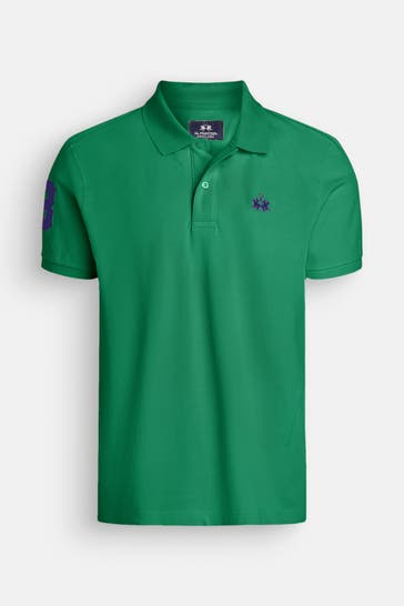 LA MARTINA Polo-Shirt dunkelgrün