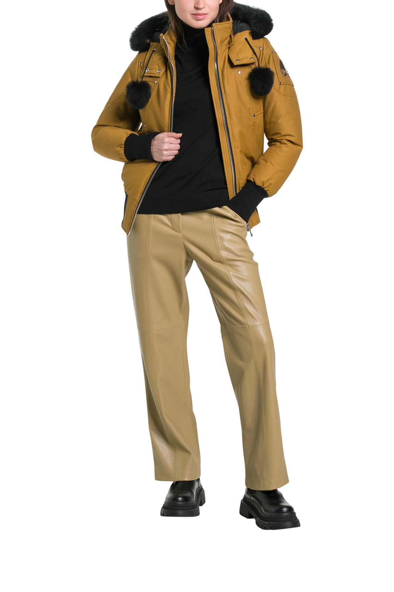 MOOSE KNUCKLES Daunenjacke 'Debbie Bomber' ocker, Bild 1