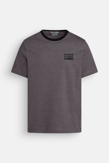SCOTCH & SODA T-Shirt dunkelgrau