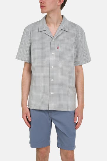 LEVI'S® Kurzarmhemd grau gemustert