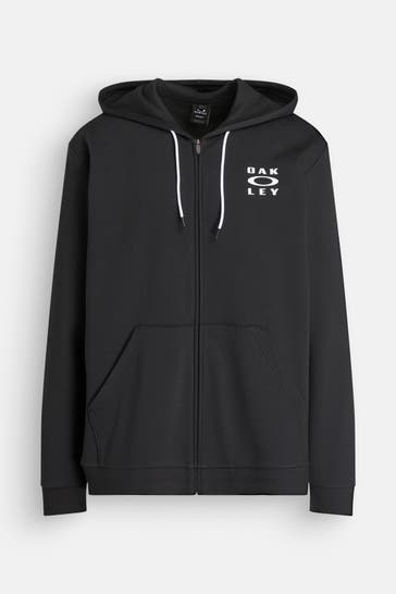 OAKLEY Sweatjacke schwarz