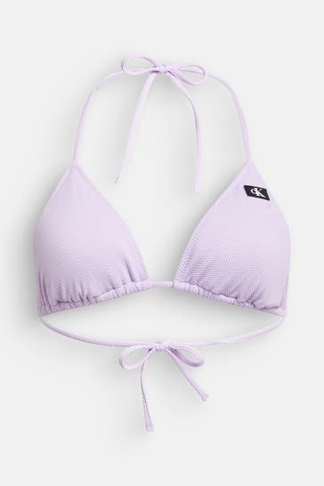 CK UNDERWEAR Bikini-Oberteil lavendel