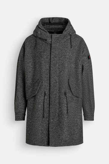 PEUTEREY Wollmix-Parka 'Maame' gemustert