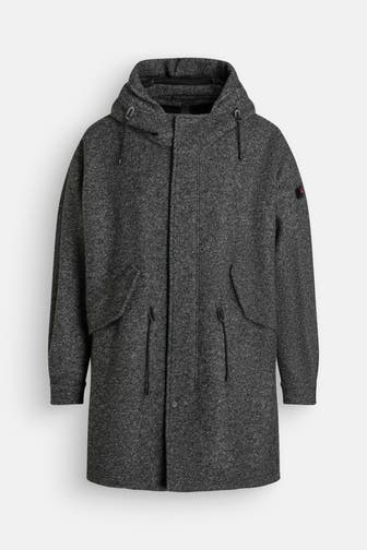PEUTEREY Wollmix-Parka 'Maame' gemustert