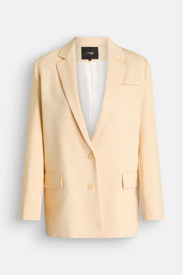 MAJE Blazer hellgelb