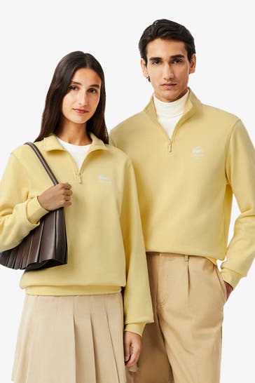 LACOSTE Sweatjacke pastellgelb unisex