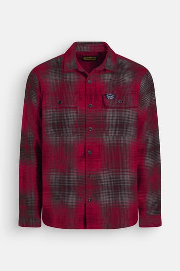 SUPERDRY Wollmix-Overshirt gemustert