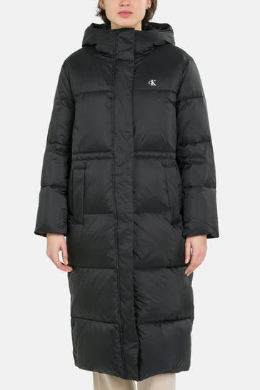 CALVIN KLEIN Steppmantel schwarz