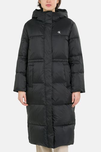 CALVIN KLEIN Steppmantel schwarz