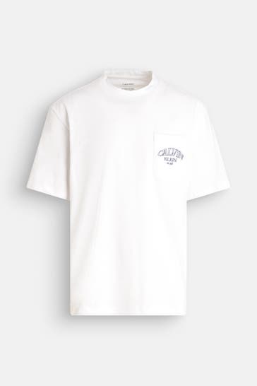 CK UNDERWEAR T-Shirt 'Crest' weiß