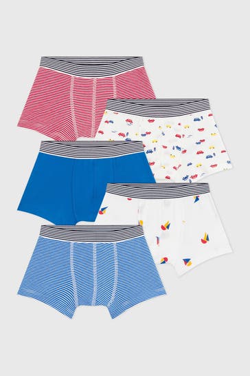 PETIT BATEAU 5er Pack Boxershorts mehrfarbig