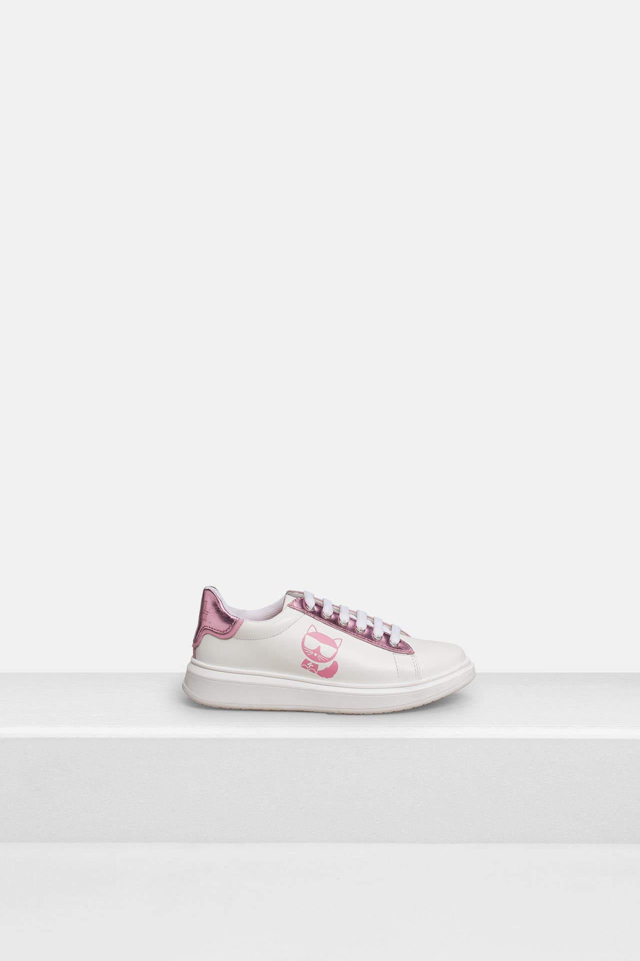 KARL LAGERFELD Leder-Sneaker zweifarbig, Bild 1