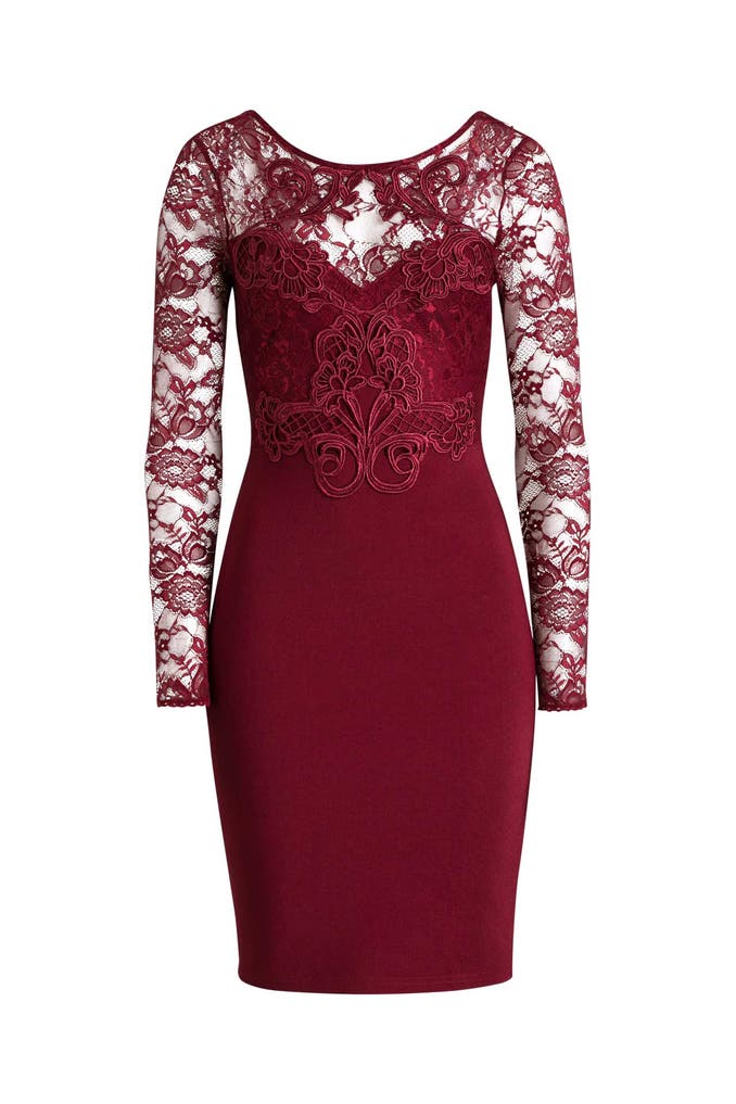 Spitzenkleid Bordeaux