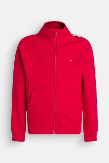 TOMMY HILFIGER Sweatjacke rot