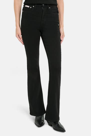 CALVIN KLEIN Jeans schwarz flared