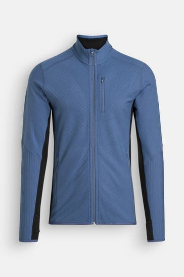 ICEBREAKER Sweatjacke 'Descender' graublau