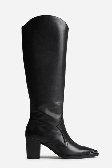 BRONX Lederstiefel 'Americana' schwarz