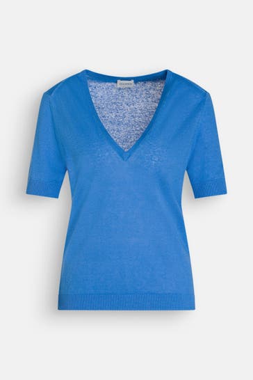 CLOSED Leinenmix-Shirt blau