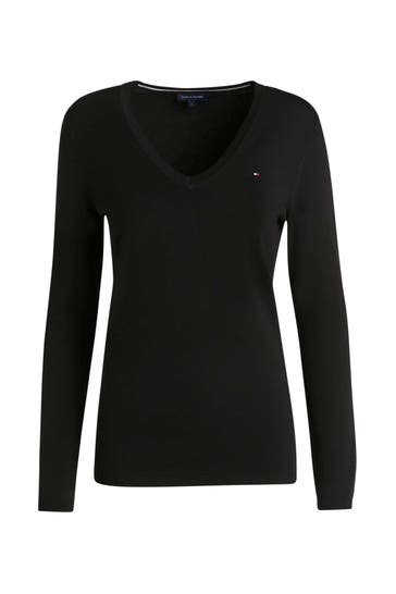 TOMMY HILFIGER Strickpullover 'Ivy' schwarz 