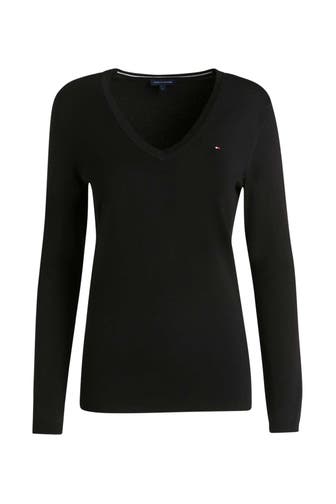 TOMMY HILFIGER Strickpullover 'Ivy' schwarz