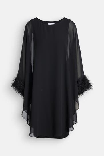 JOSEPH RIBKOFF Cape-Kleid schwarz