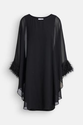JOSEPH RIBKOFF Cape-Kleid schwarz