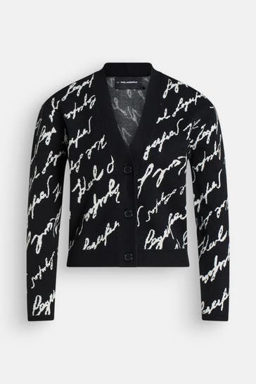 KARL LAGERFELD Strickjacke gemustert