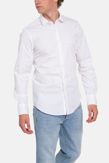 REPLAY Casual-Hemd weiß Slim Fit