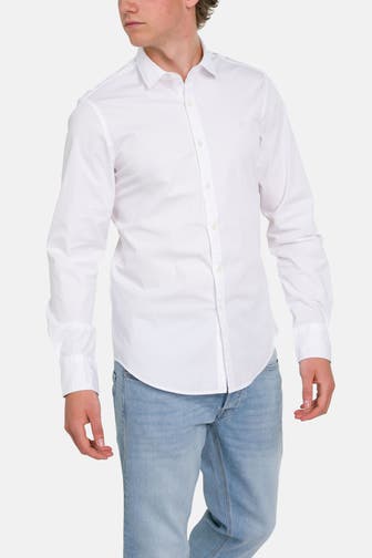 REPLAY Casual-Hemd weiß Slim Fit