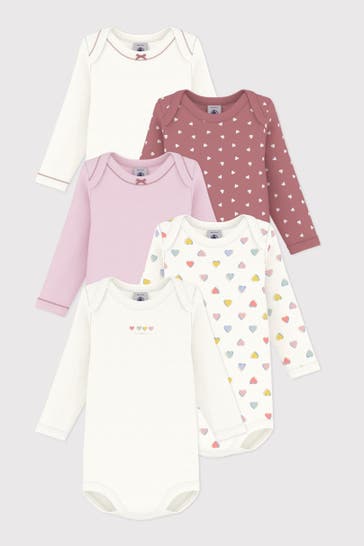 PETIT BATEAU 5er-Pack Bodies mehrfarbig