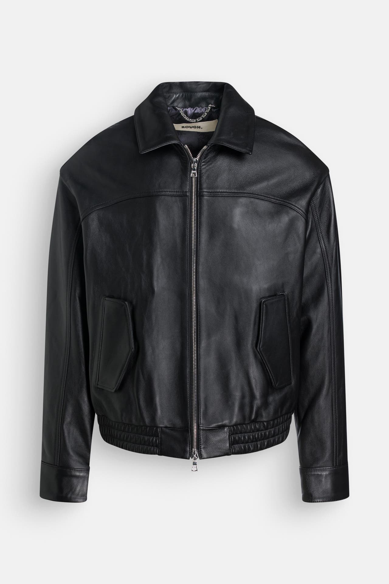 ROUGH. Lederjacke schwarz, Bild 1