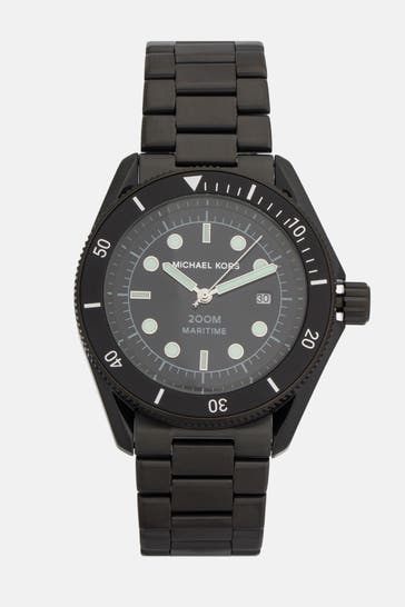 MICHAEL KORS Armbanduhr 'Maritime' schwarz