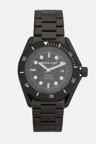 MICHAEL KORS Armbanduhr 'Maritime' schwarz