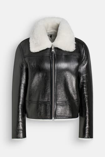 MACKAGE Lederjacke 'Betty' schwarz