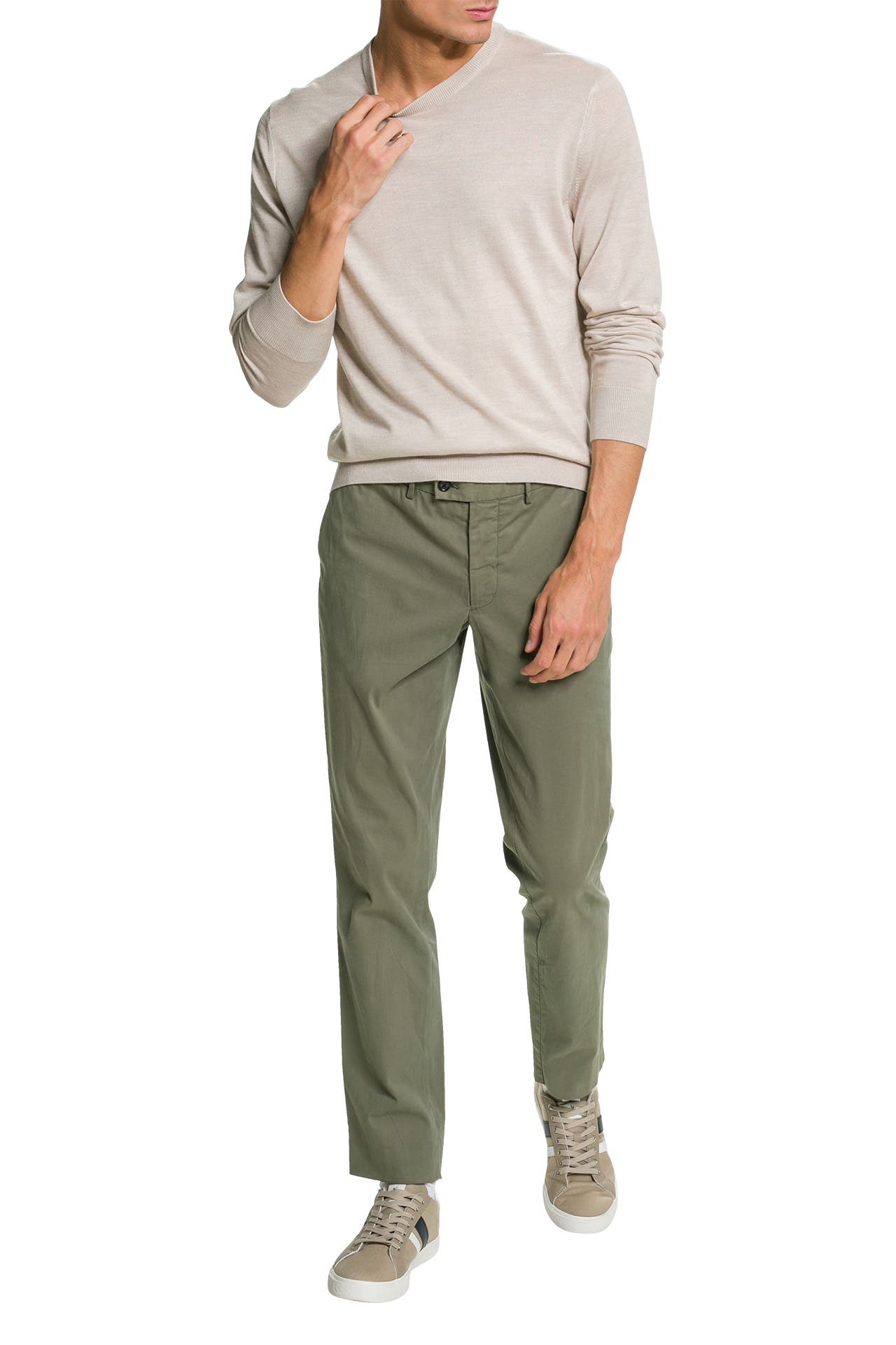 WINDSOR. Strickpullover 'Moreno-R' greige, Bild 1