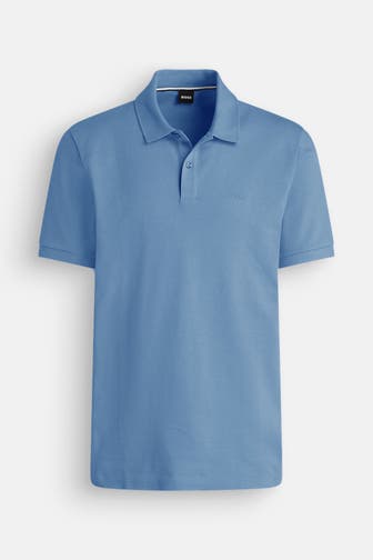 BOSS Polo-Shirt azurblau