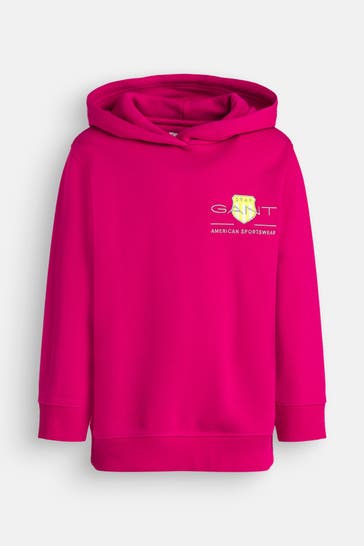 GANT Hoodie fuchsia