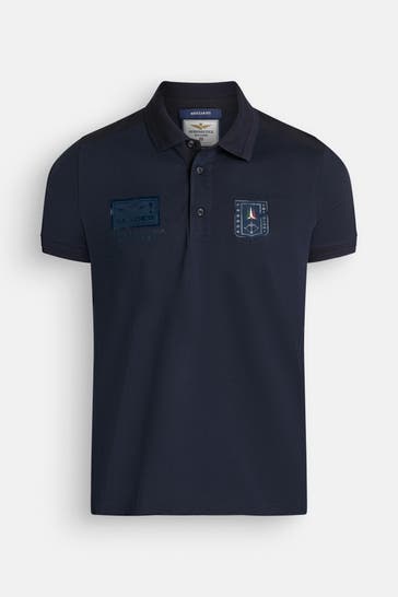 AERONAUTICA MILITARE Polo-Shirt schwarzblau