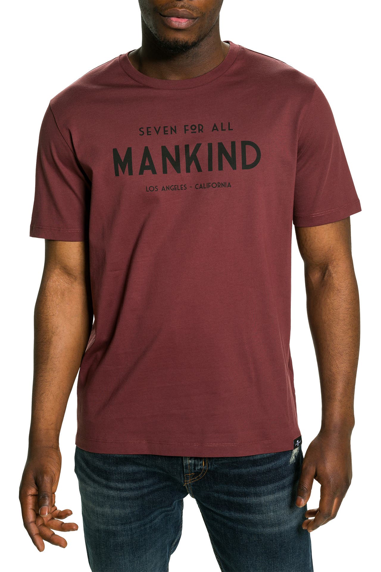 7 FOR ALL MANKIND T-Shirt burgunder, Bild 1