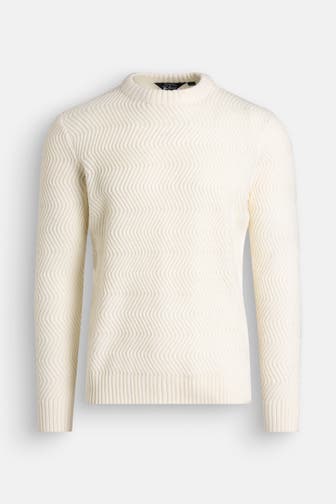 BEN SHERMAN Strickpullover weiß